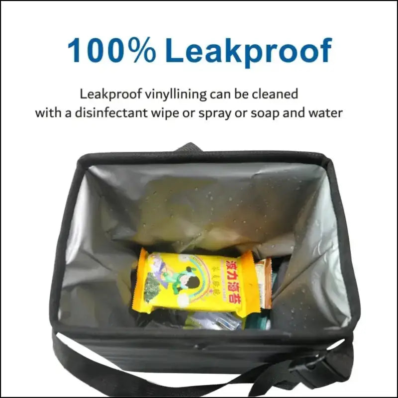 1 Piece Portable Foldable Waterproof Car Trash Can - Multifunctional Hanging Interior Storage Container for Cars SUVs