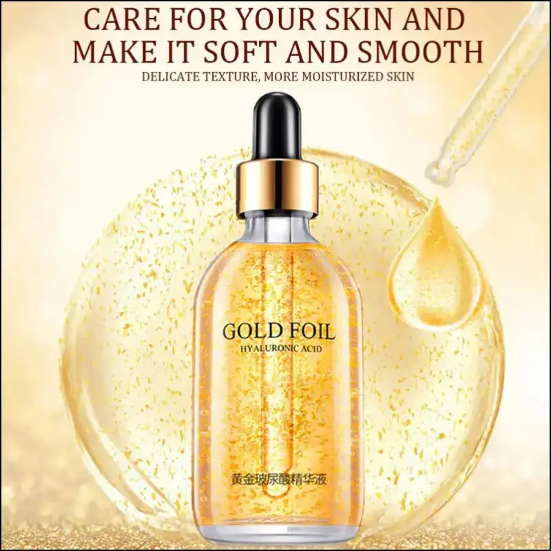 100ml 24K Gold Hyaluronic Acid Face Serum - Anti-Aging Lifting Whitening & Collagen Essence Skin Care - 24k Nicotinamide