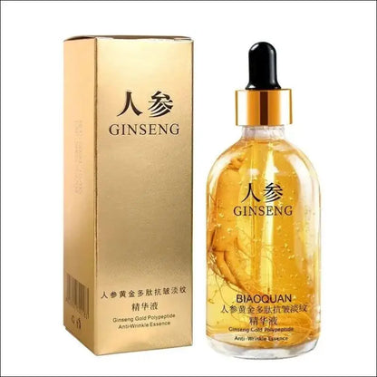 100ml 24K Gold Hyaluronic Acid Face Serum - Anti-Aging Lifting Whitening & Collagen Essence Skin Care - Ginseng - 24k