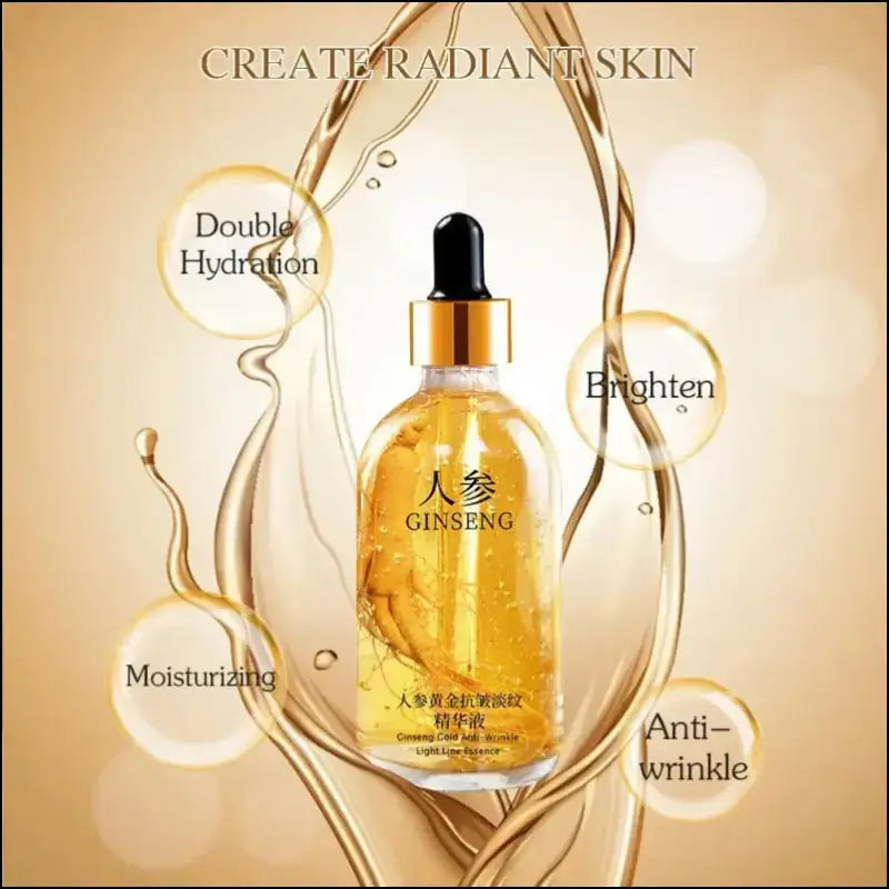 100ml 24K Gold Hyaluronic Acid Face Serum - Anti-Aging Lifting Whitening & Collagen Essence Skin Care - 24k Nicotinamide