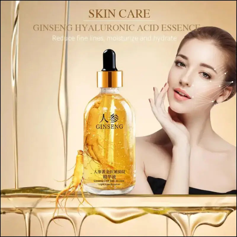 100ml 24K Gold Hyaluronic Acid Face Serum - Anti-Aging Lifting Whitening & Collagen Essence Skin Care - 24k Nicotinamide