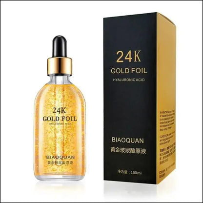 100ml 24K Gold Hyaluronic Acid Face Serum - Anti-Aging Lifting Whitening & Collagen Essence Skin Care - 24k Nicotinamide