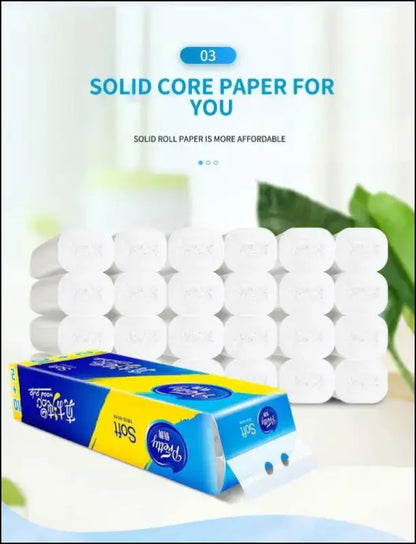 ’12 Rolls of Thickened 5-Layer Core Toilet Paper | Bulk Pack for Home & Commercial Use | Soft Strong and Absorbent’