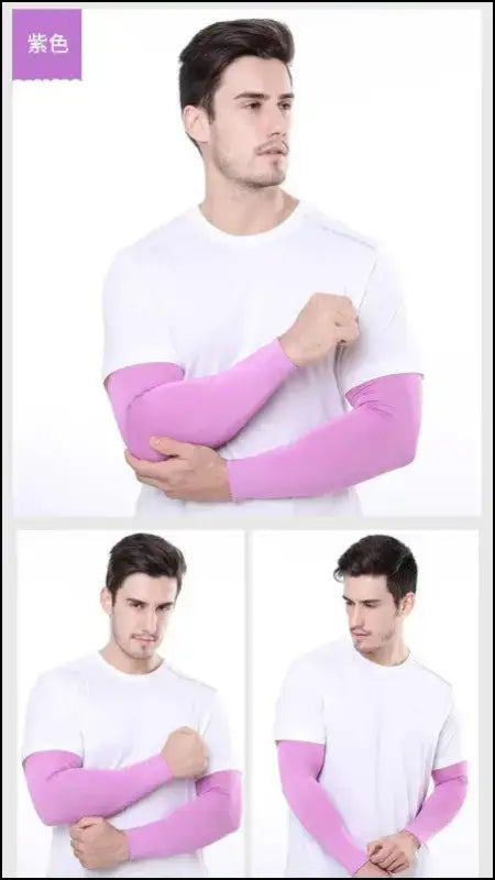 ’2-Pack Unisex Cooling Arm Sleeves - UV Sun Protection for Sports Running Cycling & Tattoo Coverage’ - Cover