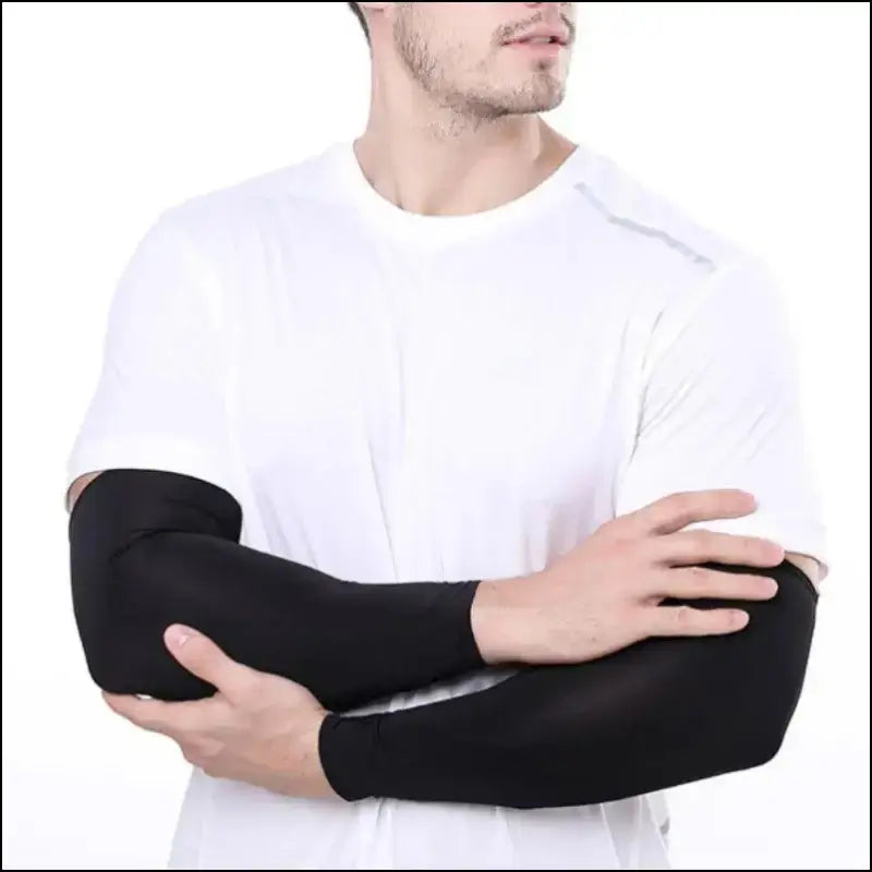 ’2-Pack Unisex Cooling Arm Sleeves - UV Sun Protection for Sports Running Cycling & Tattoo Coverage’ - Cover