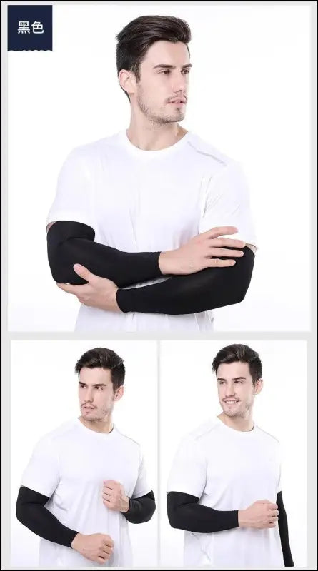 ’2-Pack Unisex Cooling Arm Sleeves - UV Sun Protection for Sports Running Cycling & Tattoo Coverage’ - Cover