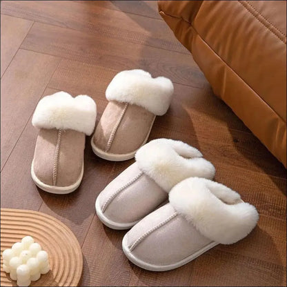 ’2023 Women’s Winter Warm Fur Slippers - Fluffy Faux Suede Non-Slip Indoor Comfort Slides’ - Slipper