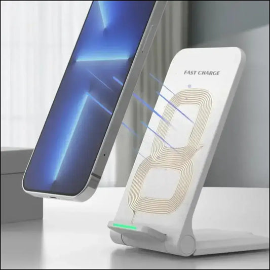 ’2024 Wireless Charger Station for iPhone 15 14 13 12 Pro Max 11 - Foldable Fast Charging Phone Stand Samsung & Xiaomi’