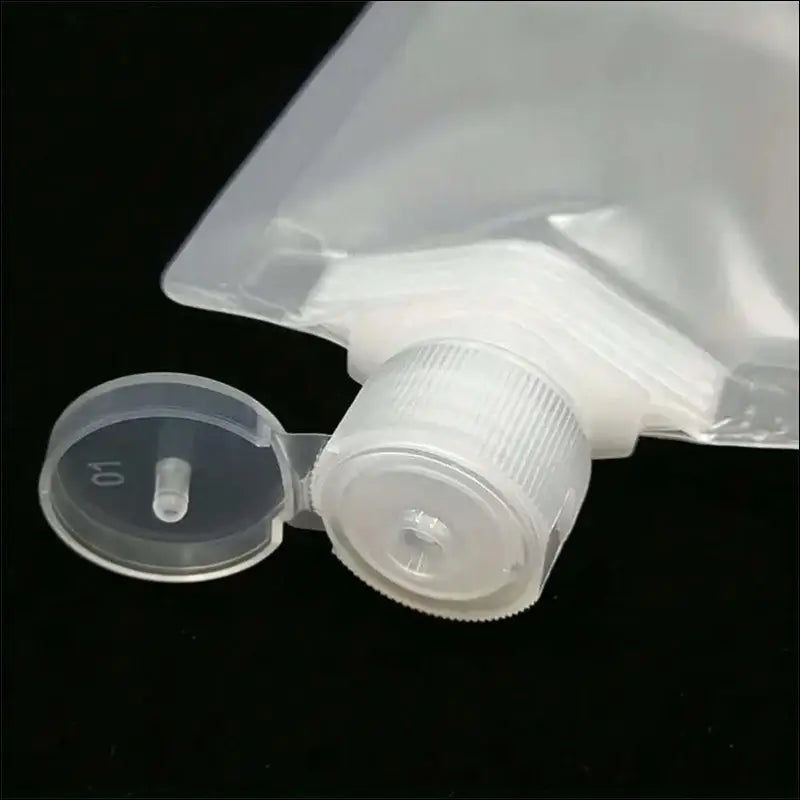 3/5/10 Pcs Portable Travel Liquid Cosmetic Packaging Bags - Refillable Lotion Dispenser Shampoo Reservoir (30/50/100 ml)