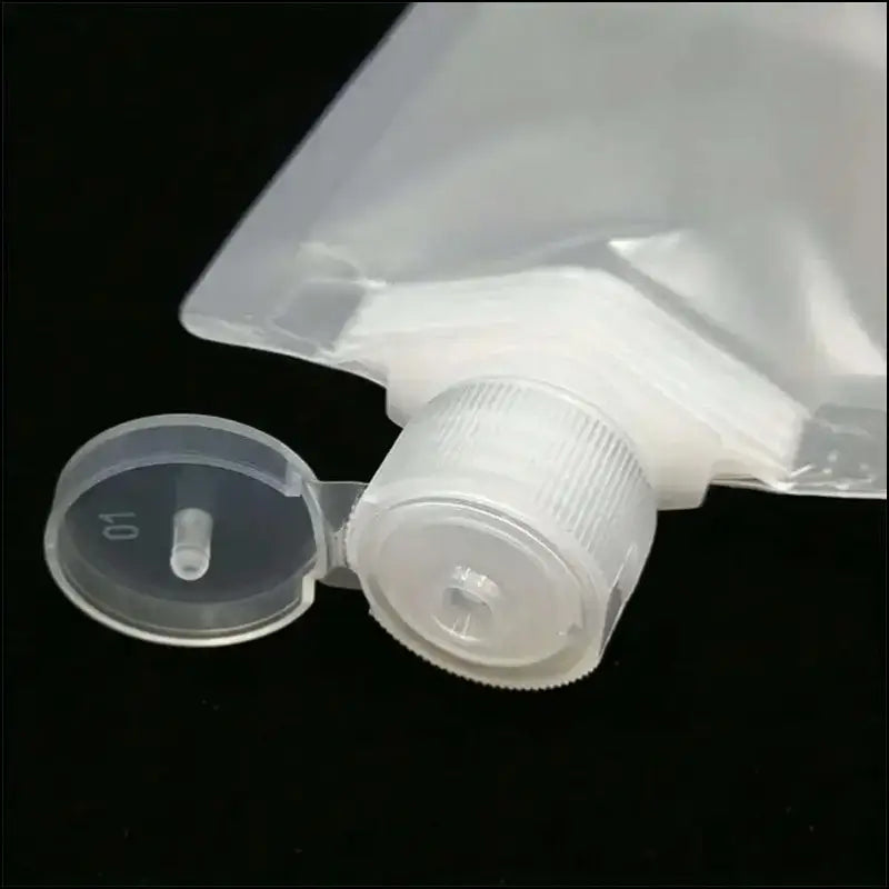 3/5/10 Pcs Portable Travel Liquid Cosmetic Packaging Bags - Refillable Lotion Dispenser Shampoo Reservoir (30/50/100 ml)