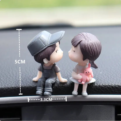 Car Couple Decorative Figurines