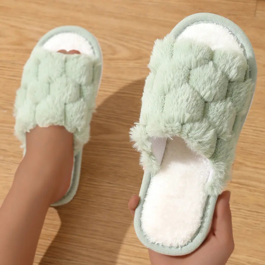 Fluffy Non-Slip Warm Slippers