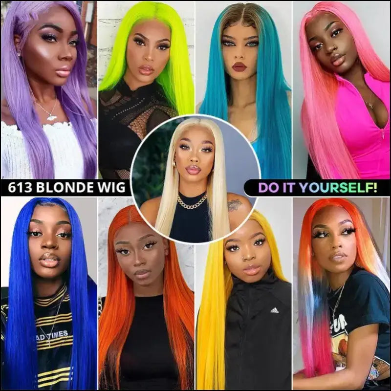 613 Blonde Lace Front Wig Human Hair HD 13x6 Frontal Straight for Women - Affordable Clearance Sale Wigs - women choice