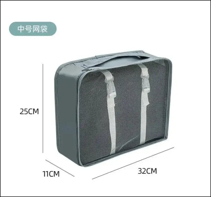 7/8/9/10 Pcs Travel Organizer Packing Cubes Set - Portable Luggage Storage Bags for Clothes Shoes & Accessories