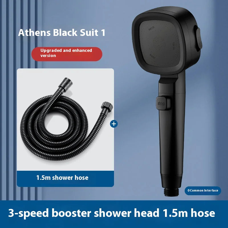 Three-Speed Handheld Filter Shower Head