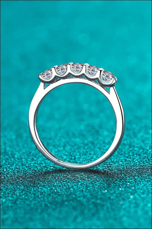 925 Sterling Silver Moissanite Ring