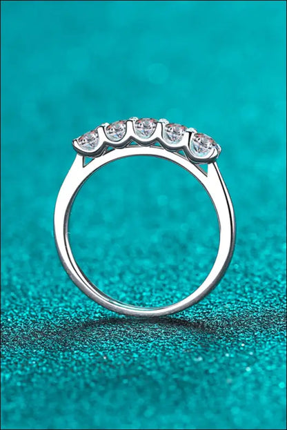 925 Sterling Silver Moissanite Ring