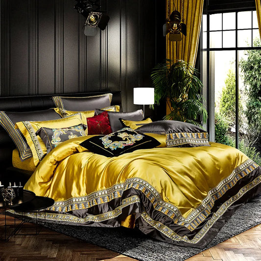 European-Style Luxury Villa Four-Piece Bedding Set