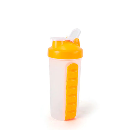 2-in-1 Pill Box & Shaker Bottle