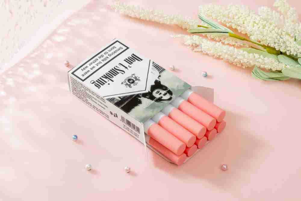 10 PCS Lana Del Rey Lipstick Matte Non Stick Cup Lip Gloss Smoke Pipe Set Velvet Liquid European Makeup