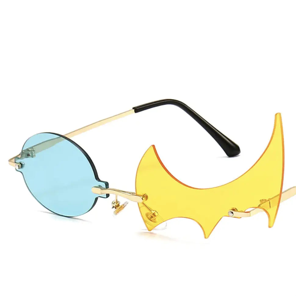 New Personalized Shaped Cool Polygon Flame Sunglasses