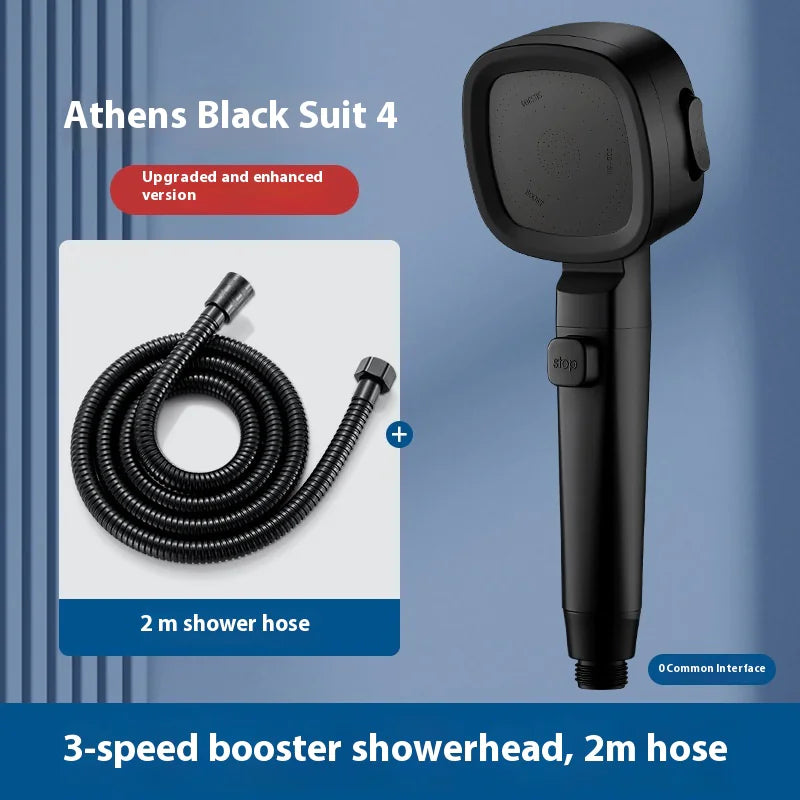 Three-Speed Handheld Filter Shower Head