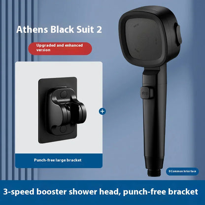 Three-Speed Handheld Filter Shower Head