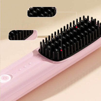 Good Hair Day Vanity Heated Hair Brush Rechargeable And Portable