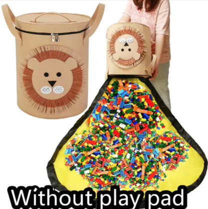 2-in-1 Felt Toy Storage Bag & Play Mat