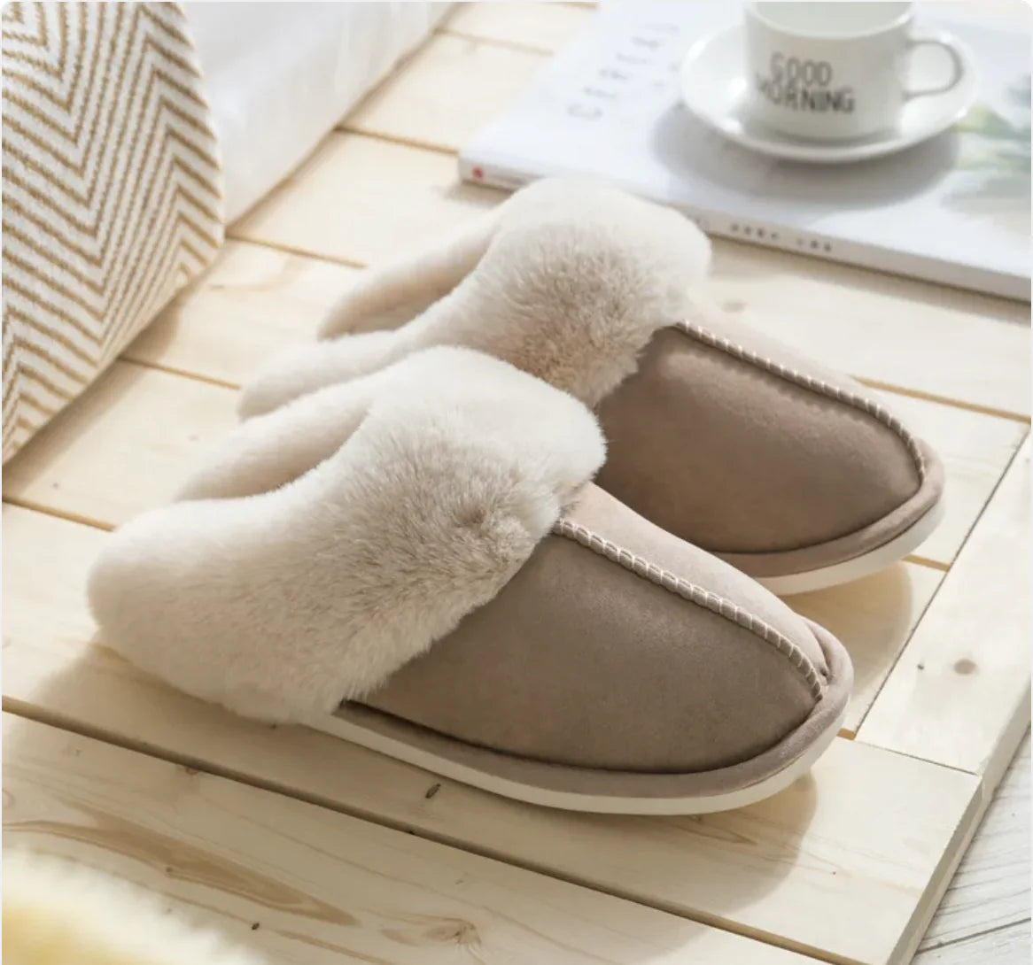 Women's Plush Cotton Slippers