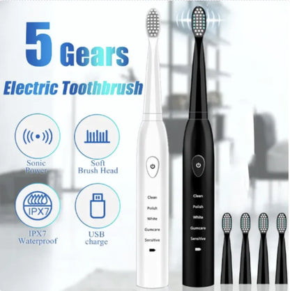 Rechargeable 5-Speed Electric Toothbrush