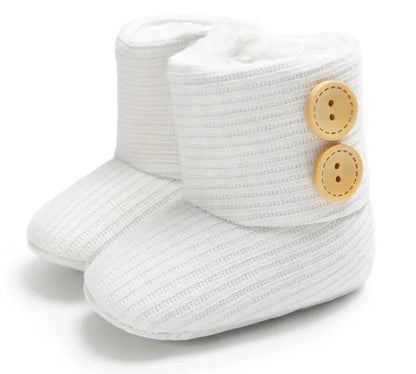 Cozy Sunflower Cotton Baby Boots