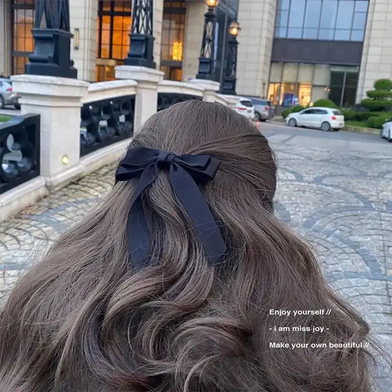 Elegant Bow Ribbon Hair Clip