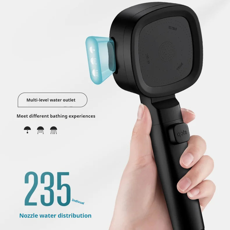 Three-Speed Handheld Filter Shower Head