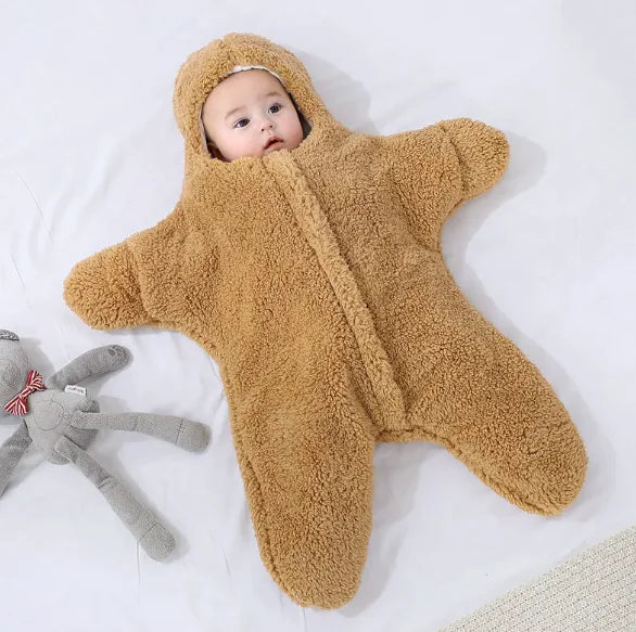 Home Fashion Simple Pentagram Shape Baby Cuddling Quilt