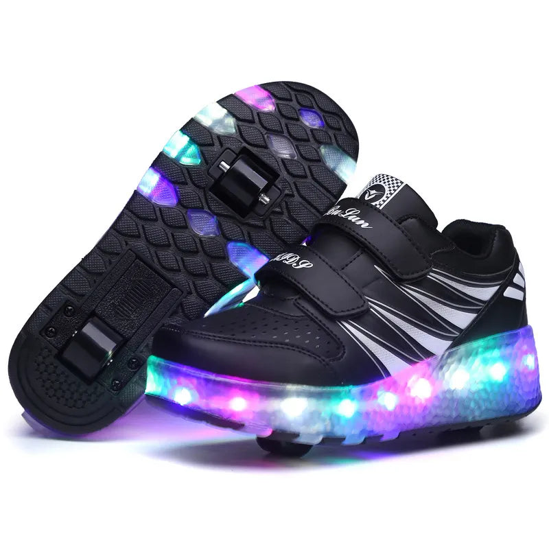 Men And Women Ad Ult Double Roller Skates