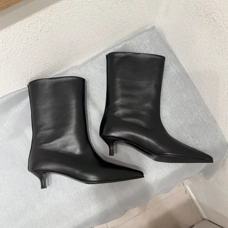 Pointed Toe Women Short Boots