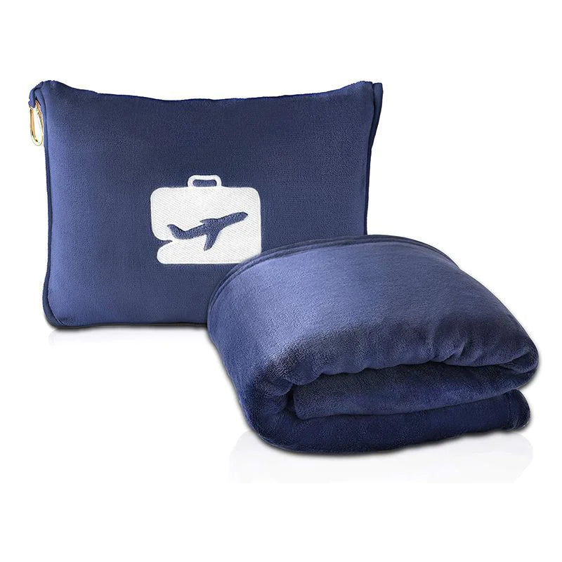 2-in-1 Travel Pillow & Blanket Set