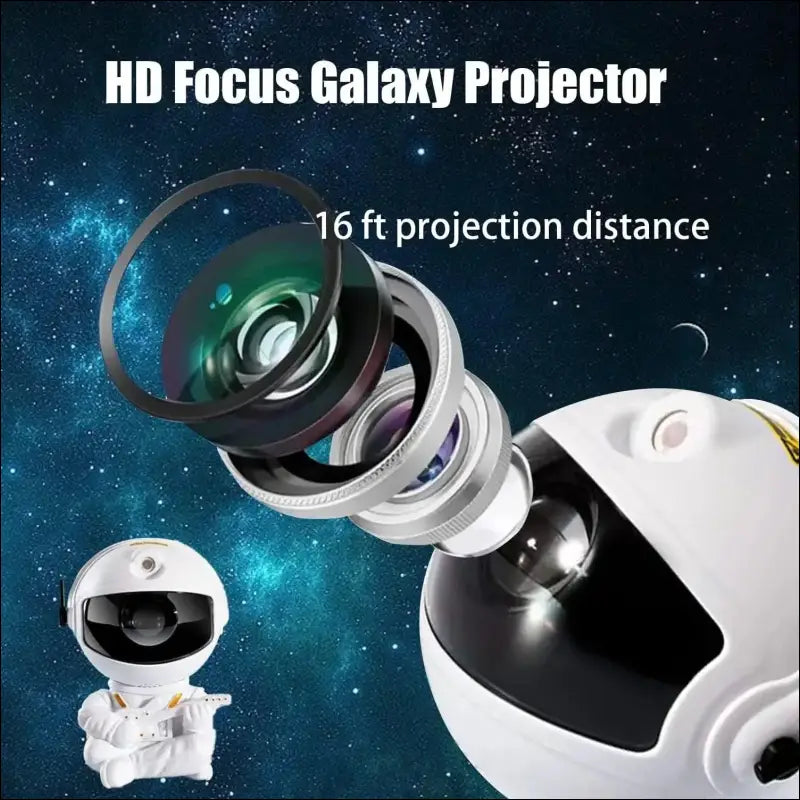 Astronaut Galaxy Projector Night Light – Nebula Star Ceiling for Bedroom Home Party Kids Gift and Decorative Lighting