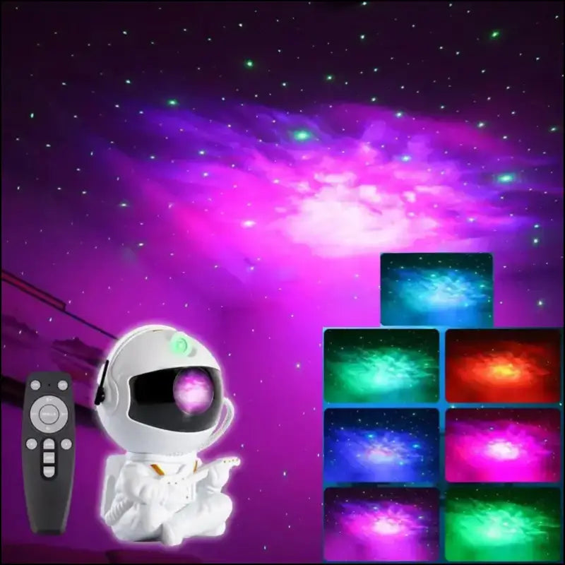 Astronaut Galaxy Projector Night Light – Nebula Star Ceiling for Bedroom Home Party Kids Gift and Decorative Lighting