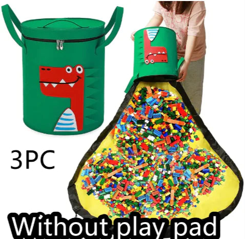 2-in-1 Felt Toy Storage Bag & Play Mat