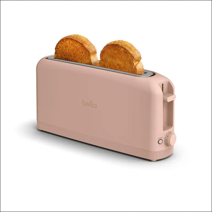 bella 2 Slice Slim Toaster Fits-anywhere™ Kitchenware 6 Setting Shade Control with Reheat & Cancel Buttons Removable