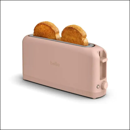 bella 2 Slice Slim Toaster Fits-anywhere™ Kitchenware 6 Setting Shade Control with Reheat & Cancel Buttons Removable