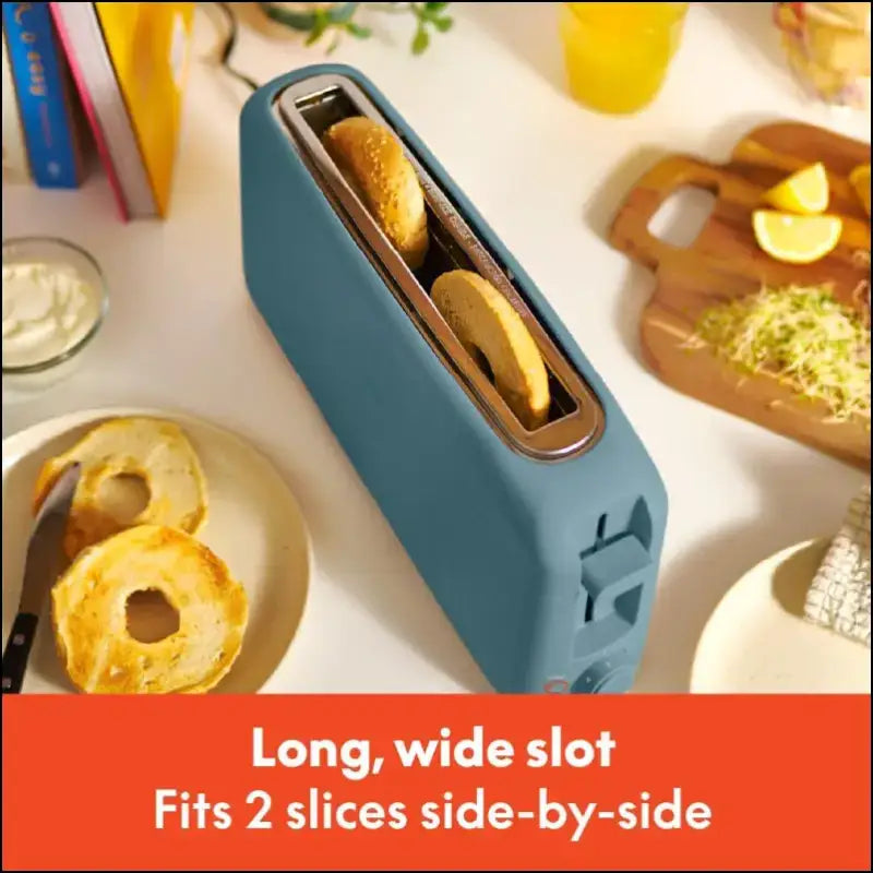 bella 2 Slice Slim Toaster Fits-anywhere™ Kitchenware 6 Setting Shade Control with Reheat & Cancel Buttons Removable