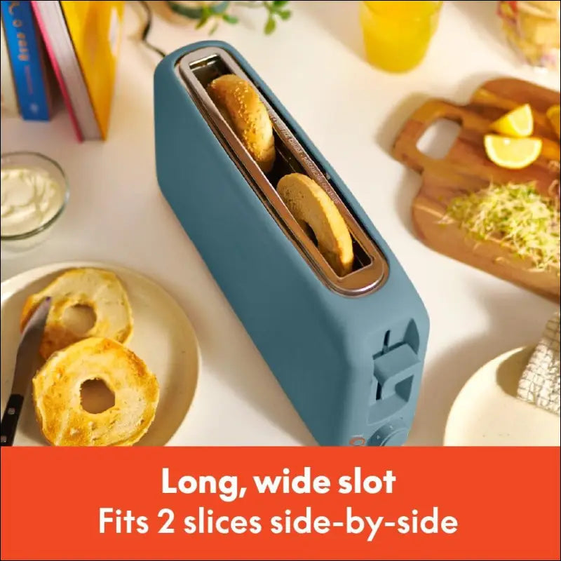 bella 2 Slice Slim Toaster Fits-anywhere™ Kitchenware 6 Setting Shade Control with Reheat & Cancel Buttons Removable