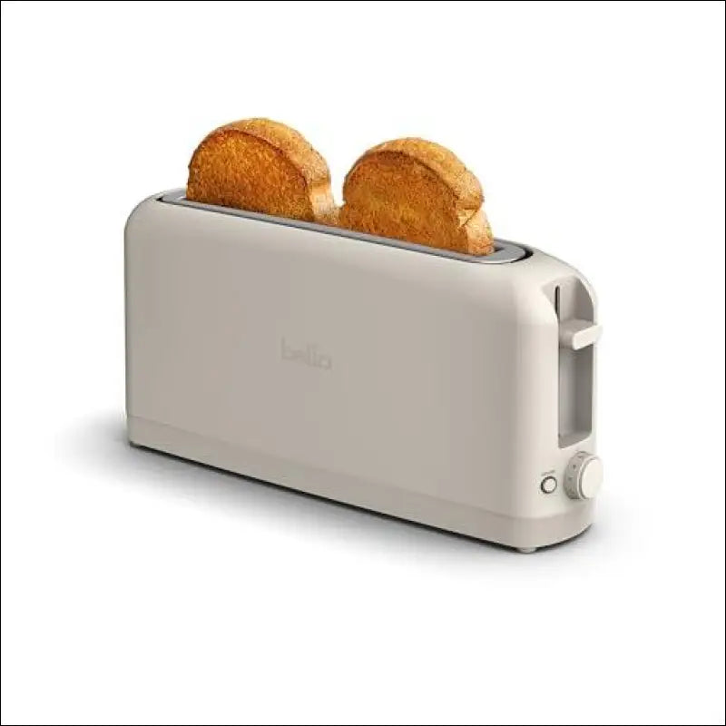 bella 2 Slice Slim Toaster Fits-anywhere™ Kitchenware 6 Setting Shade Control with Reheat & Cancel Buttons Removable