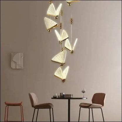 Butterfly LED Pendant Lights - Nordic Hanging Lamp for Bedroom Living Room Dining and Kitchen - Led