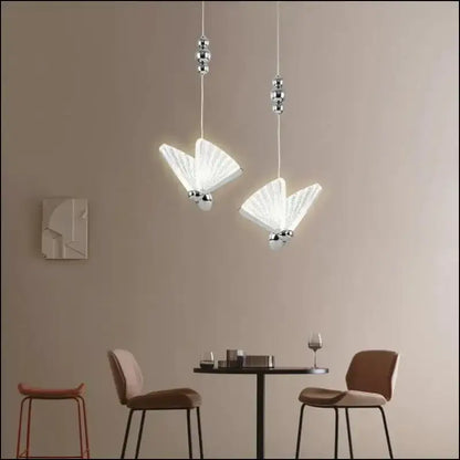 Butterfly LED Pendant Lights - Nordic Hanging Lamp for Bedroom Living Room Dining and Kitchen - Led