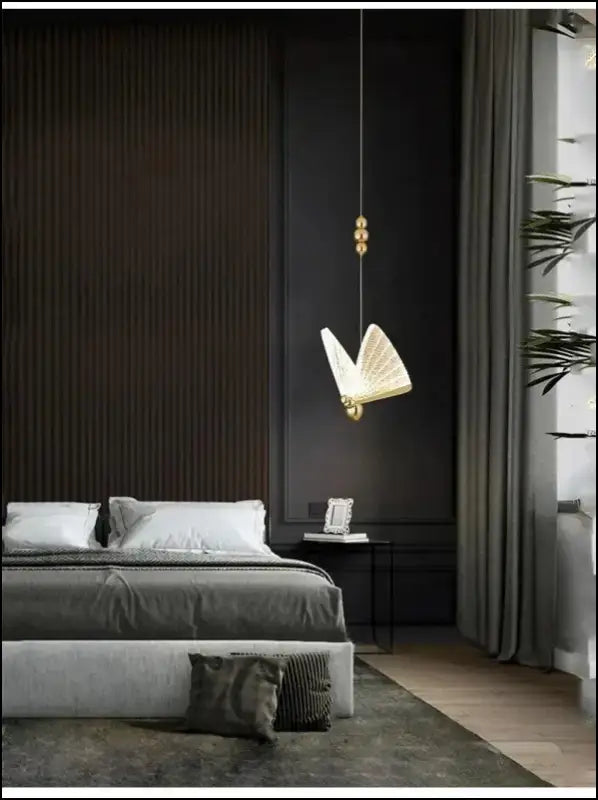 Butterfly LED Pendant Lights - Nordic Hanging Lamp for Bedroom Living Room Dining and Kitchen - Led