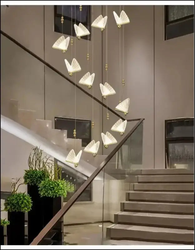 Butterfly LED Pendant Lights - Nordic Hanging Lamp for Bedroom Living Room Dining and Kitchen - Led